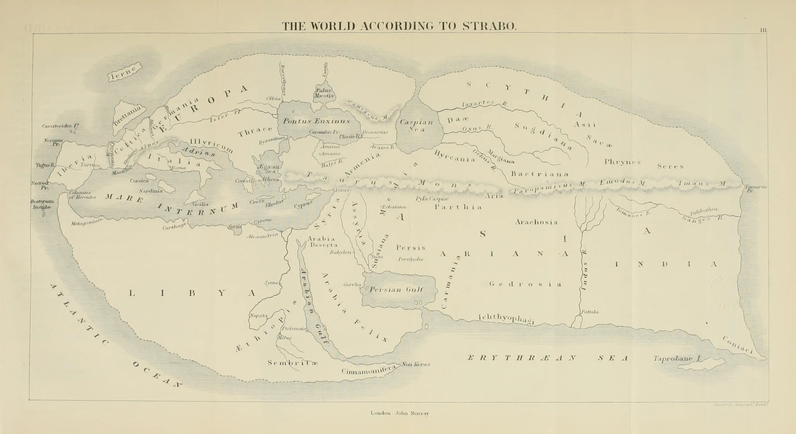 نقشه چیست و چرا اهمیت دارد؟ از تاریخچه تا کاربردهای امروز World_map_Strabo Scaled
